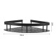 Set x2 Estante esquinero de metal NEGRO