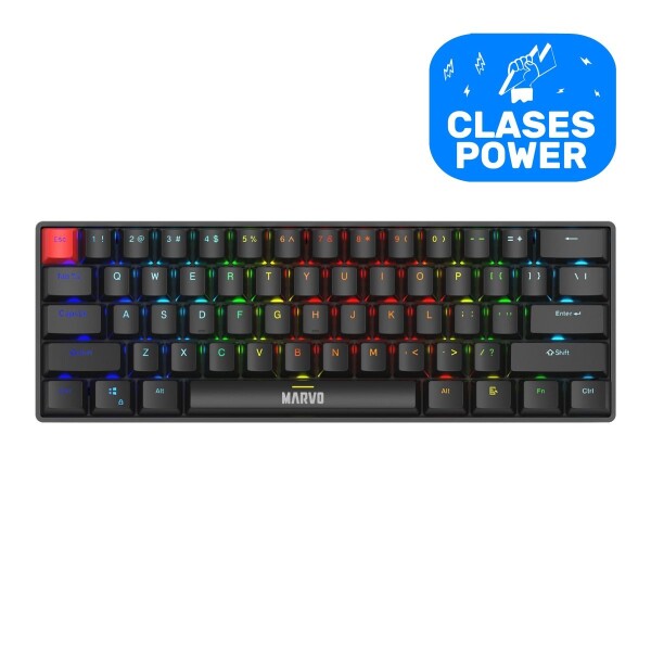 Teclado Gamer Marvo Mecánico Kg933g 60% Switch TECLADO MARVO MECANICO KG933G 60% SW RED