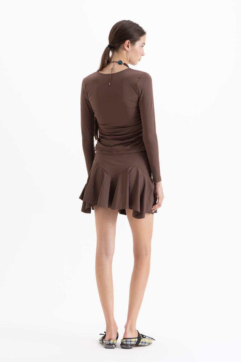 POLLERA MOIRA Chocolate