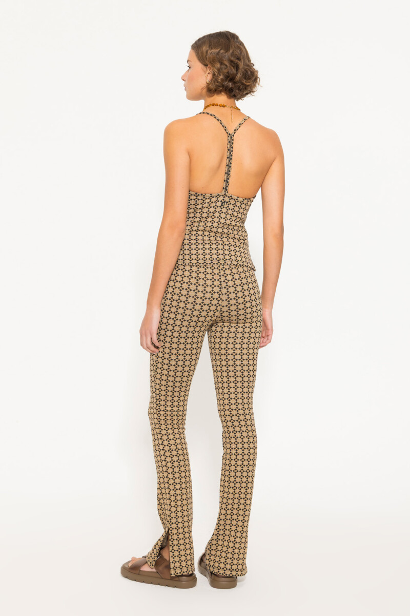 PANTALON GEO Dorado