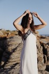 Kerchieff Dress Largo Beige