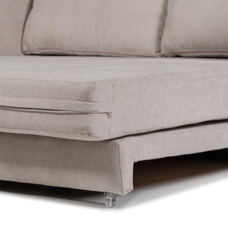 Sofá Cama Niki - Tela Microfibra 10285 (Beige)