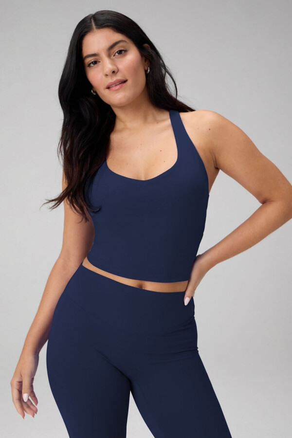 Bividi Anywhere Cropped Built-In Bra Bividi Mujer Deep Navy