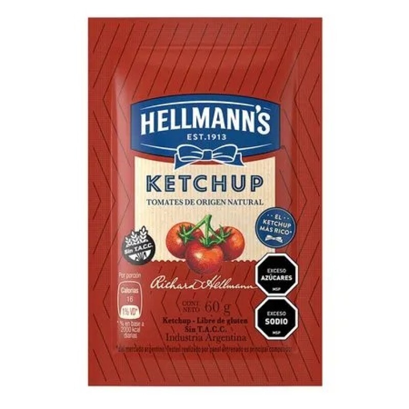 KETCHUP HELLMANNS 60G Ketchup Hellmanns 60g