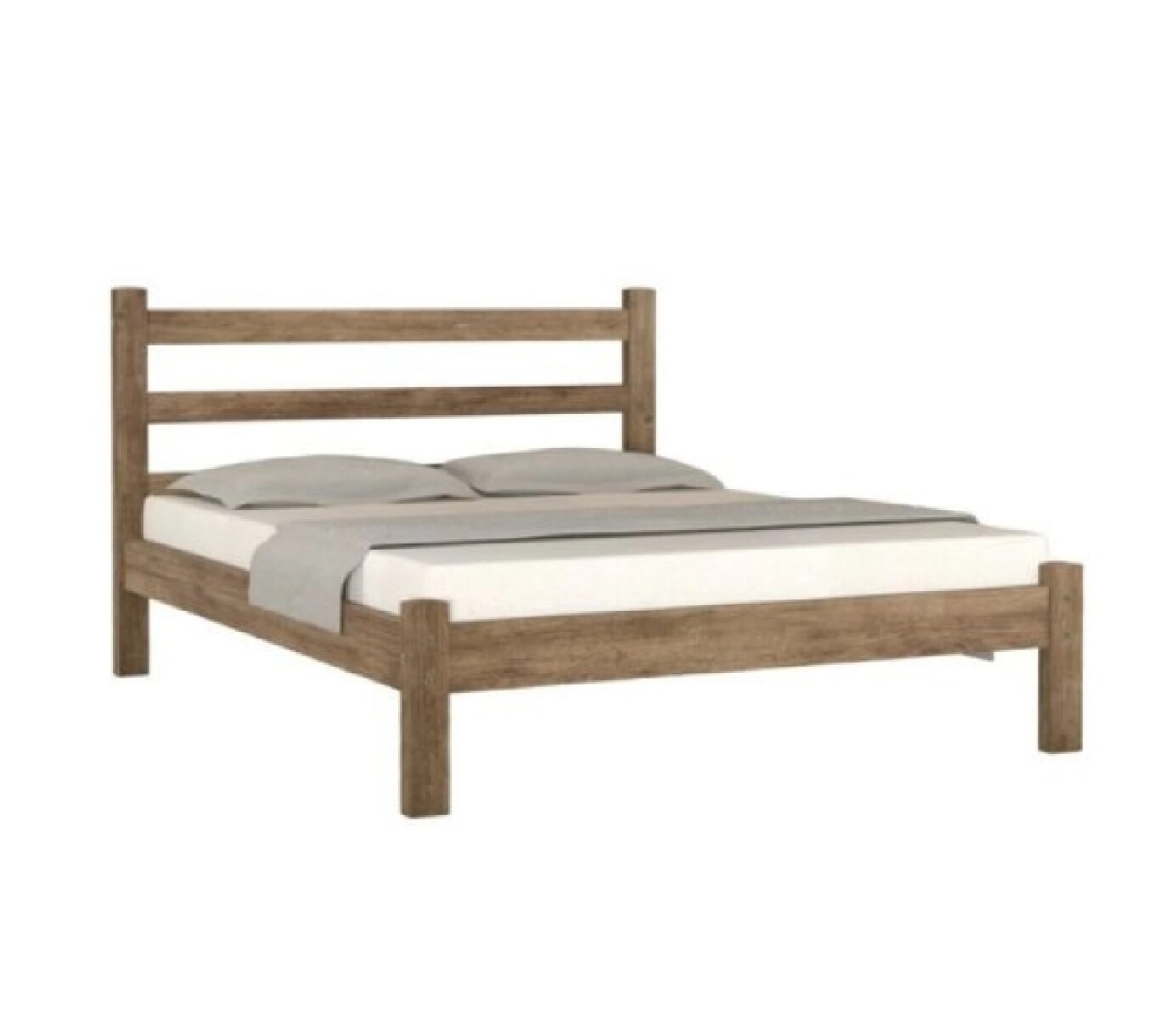Cama 2 Plazas Madera Mene Luiza 