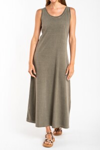 Vestido Algodon Lavado Safari