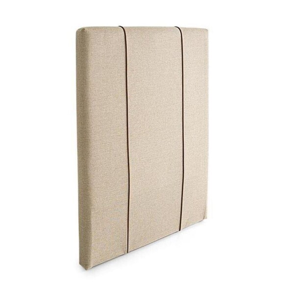 RESPALDO 1 PLAZA (0.90 MTS) - LISO TAPIZADO BEIGE C/LISTON CAMEL RESPALDO 1 PLAZA (0.90 MTS) - LISO TAPIZADO BEIGE C/LISTON CAMEL