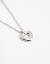 Cadena Corta con Dije Con Dijes Collar Corto Layer Corazón - Plateado