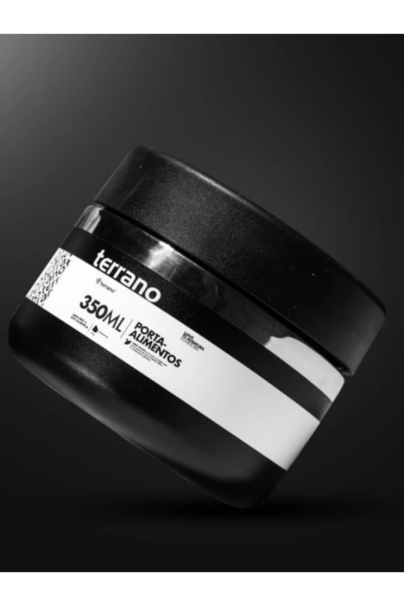CONTENEDOR DE ALIMENTOS TERRANO 350ML NEGRO