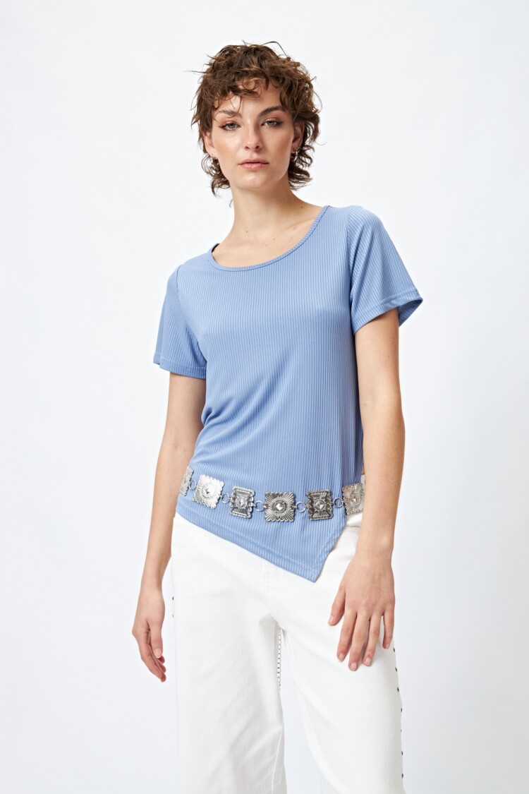 TOP LILET Azul Lavado