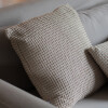 Funda de almohadón algodón 45x45cm Beige Waffle