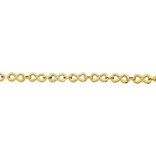 Pulsera Infinito-Oro bajo-Sin Piedra-PU8067 sinpiedra