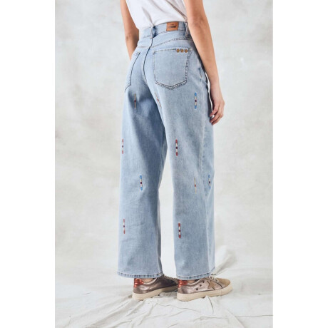 Jean Wide Bordado Jean