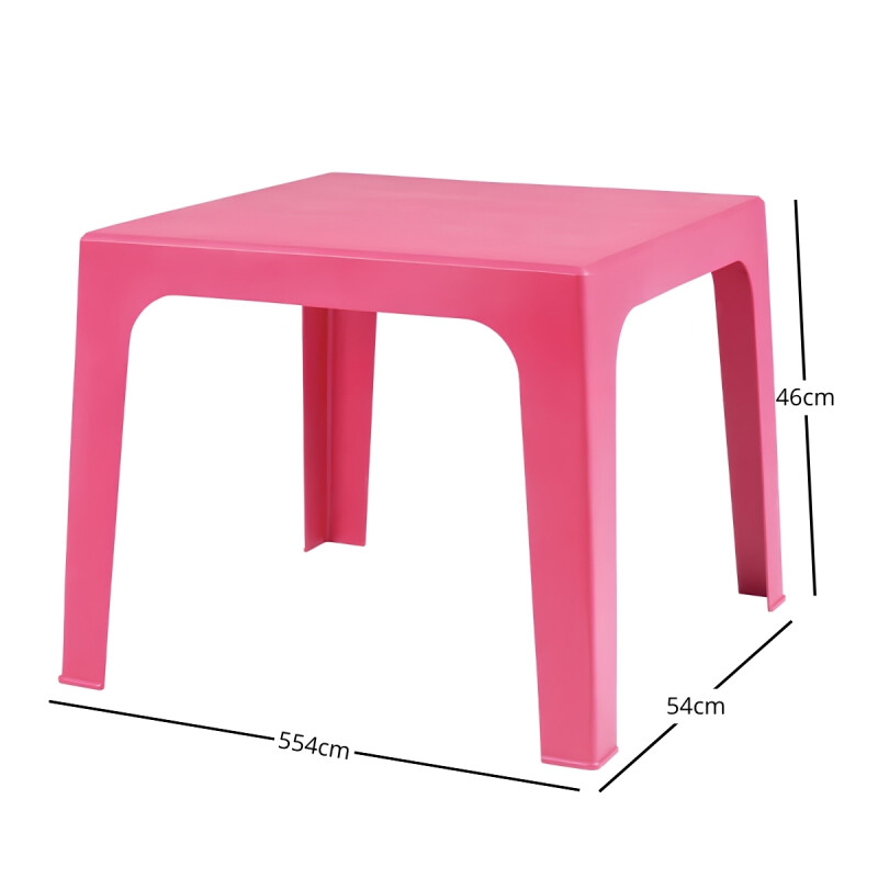 Mesa infantil 54x54x46 cm ROSA