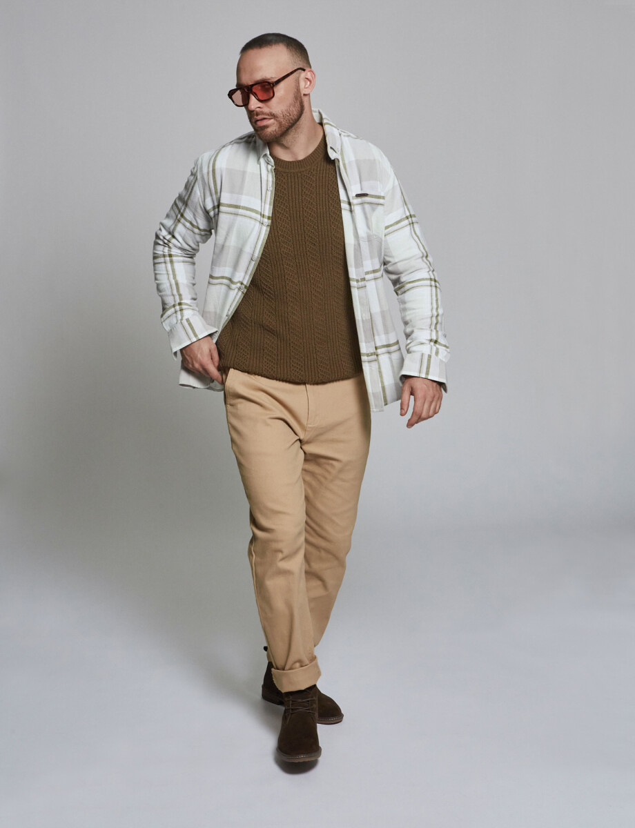 Camisa franela verde