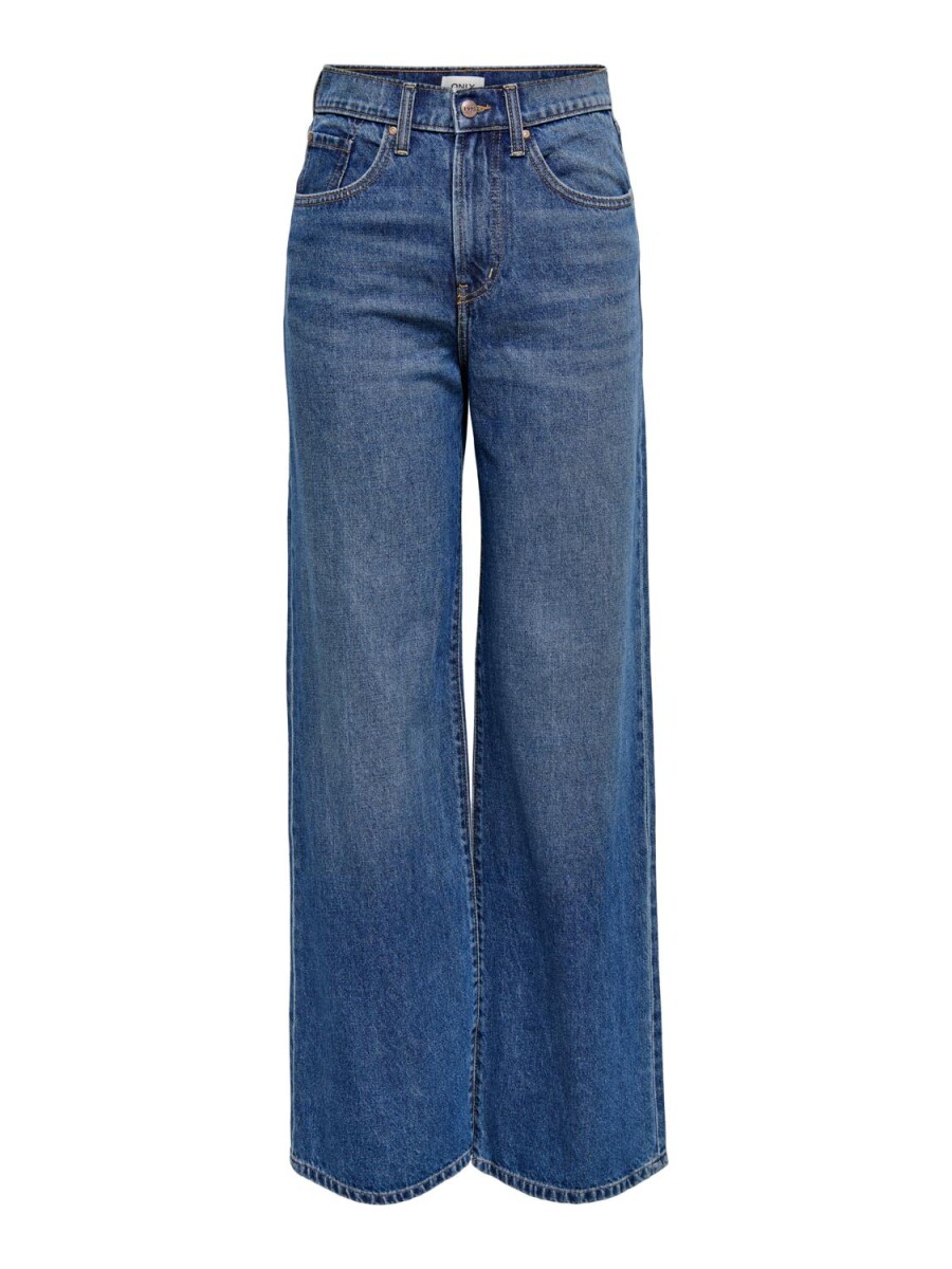 Jeans Hope Tiro Extra Alto - Medium Blue Denim 