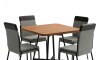 Juego de Comedor 4 sillas Duo + Mesa Atria Negro