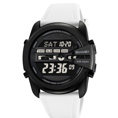 Reloj Skmei 2442WT digital unisex en resina blanca Reloj Skmei 2442wt Digital Unisex En Resina Blanca