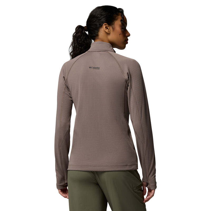 Remera DriVenture Half Zip Mujer Iron