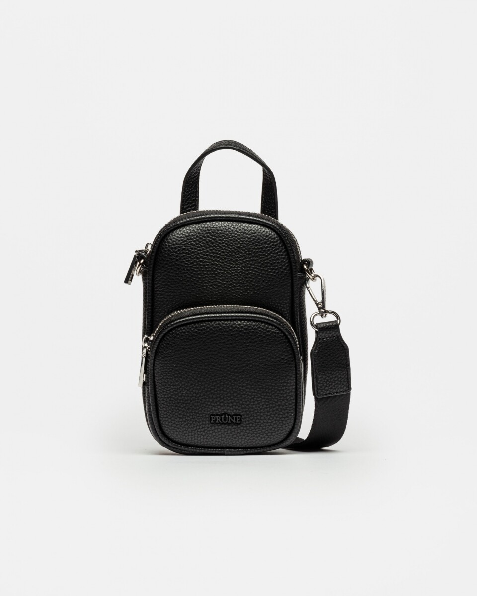 Porta celular Baby Donna en efecto cuero - Negro 