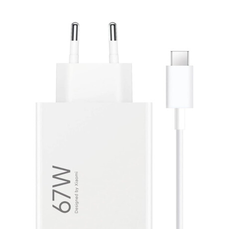 Cargador De Pared Xiaomi Hyper Charge 67W con cable USB-C Cargador De Pared Xiaomi Hyper Charge 67W con cable USB-C