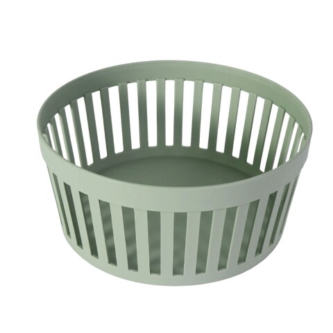 CESTA PLAST VERDE 22.6X22.6X10CM Unica