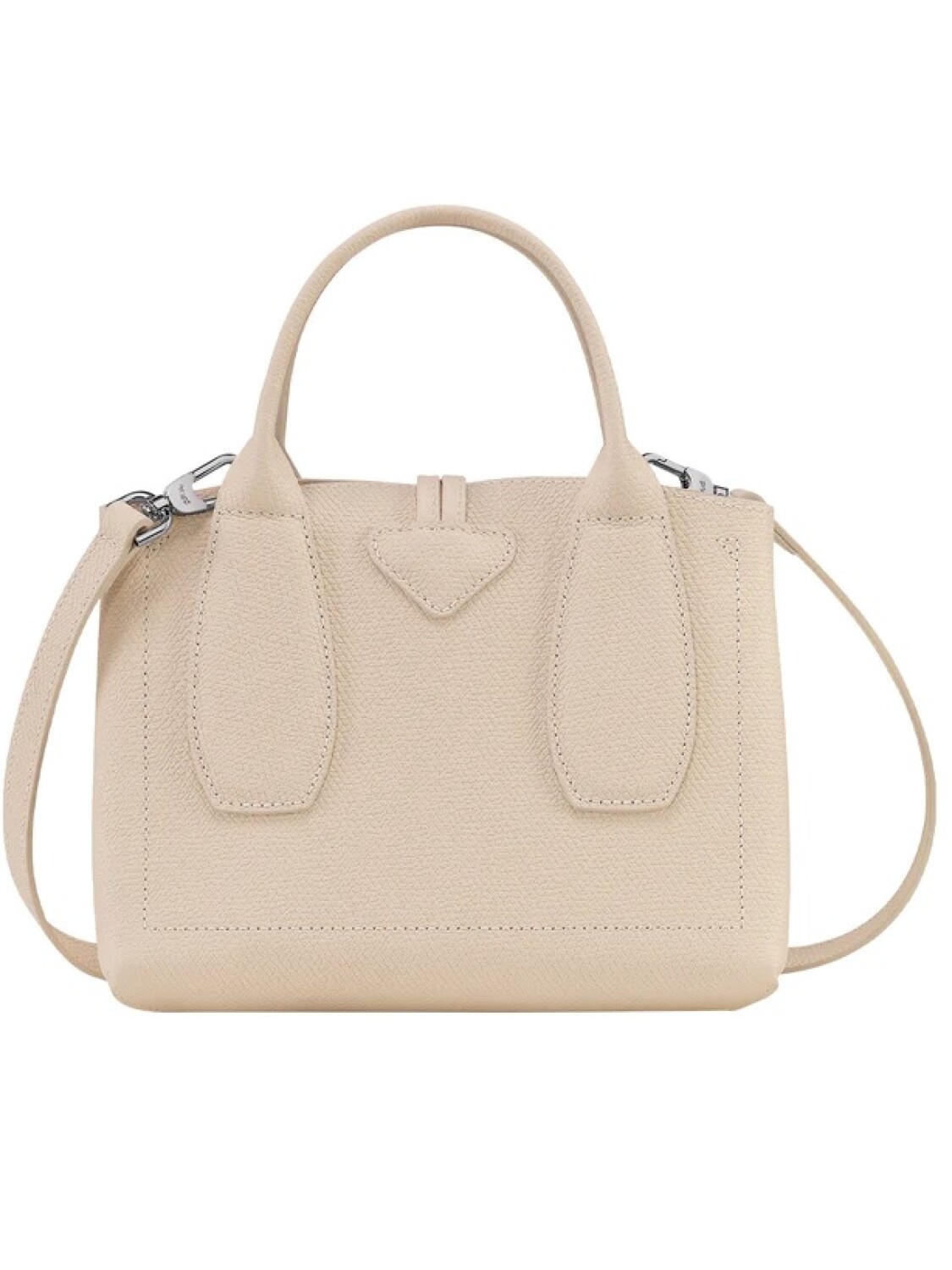 Longchamp -Cartera pequeña de cuero, ROSEAU Beige