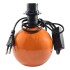 Lampara Portatil Cerámica Mesa Escritorio Luz Calidad Color Variante Naranja