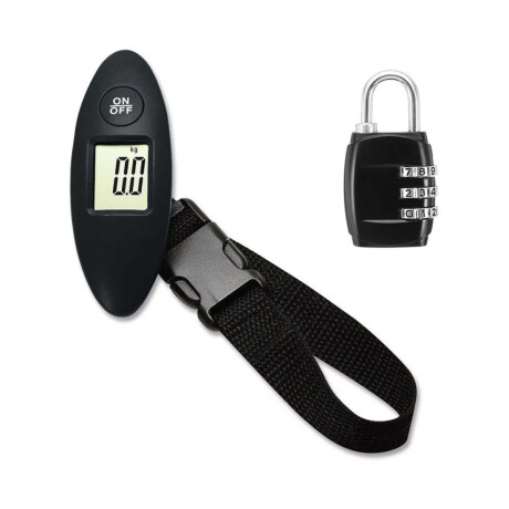 Set de candado de combinación y balanza para valijas Sc