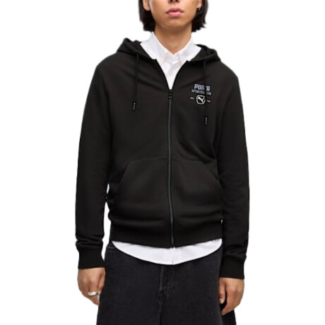 Campera Puma Class Graphic Full-Zip Hoodie Black