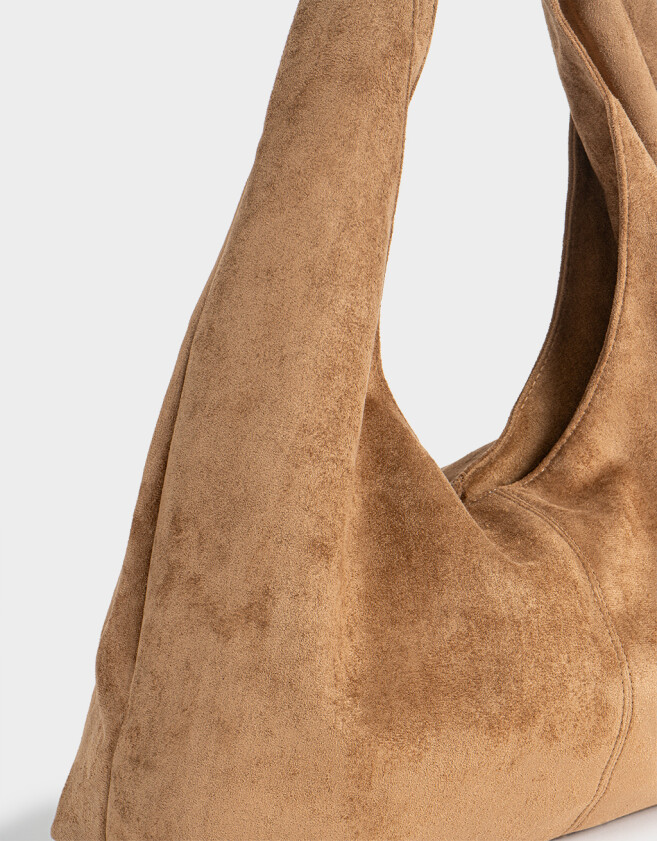 Saca Cartera Shopper Combinada - Marron Camel