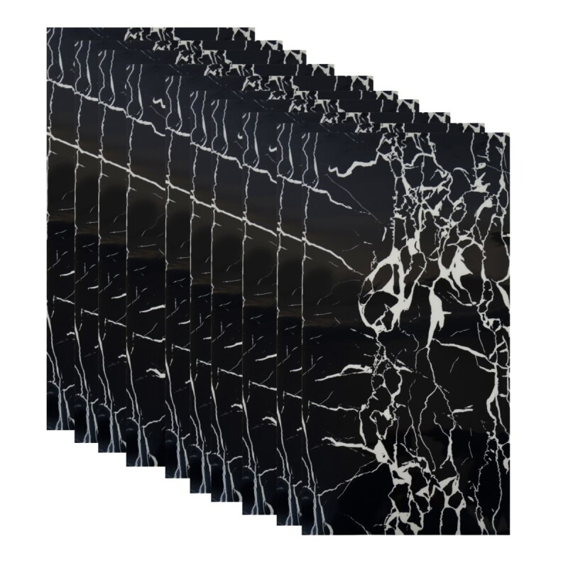 Set x10 placas autoadhesivas 30cm x 60cm x 2.2mm NEGRO VETEADO