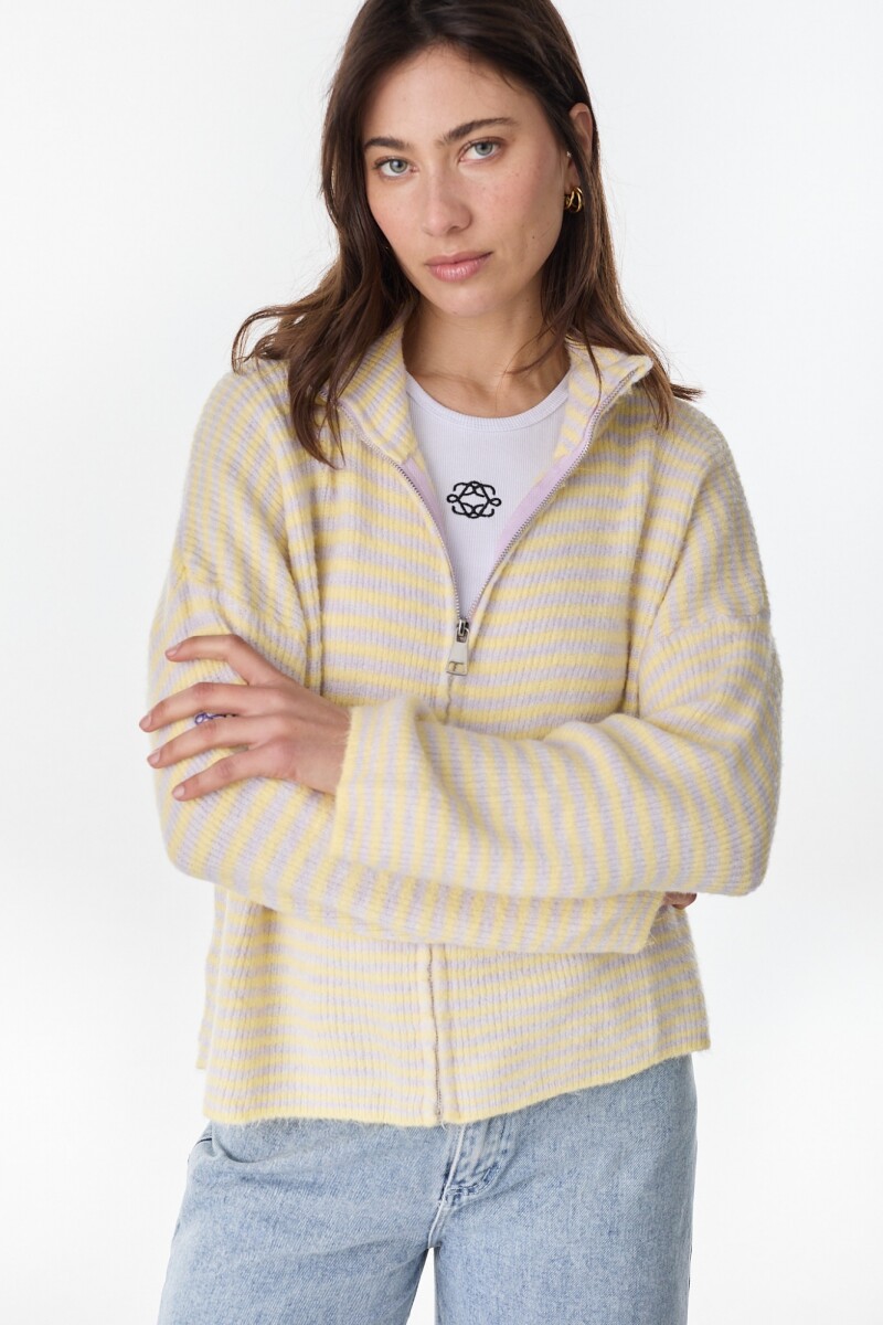 Campera Senna Lila/Amarillo