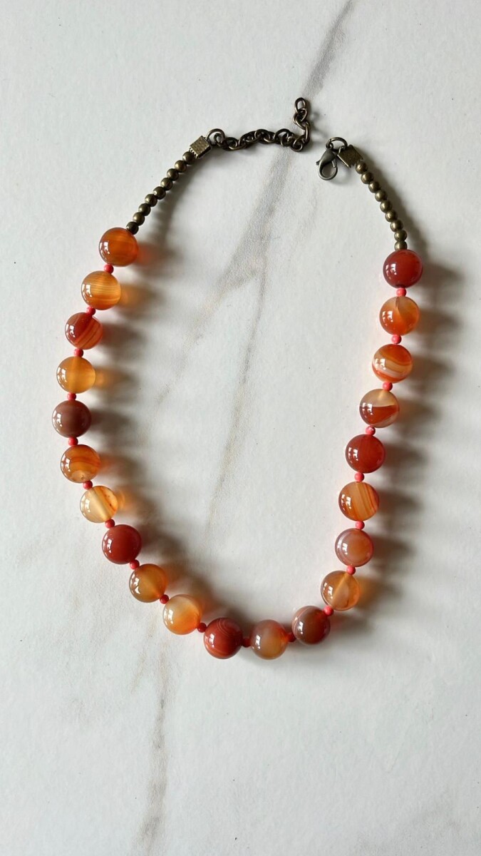 Collar Piedra - Caramelo 