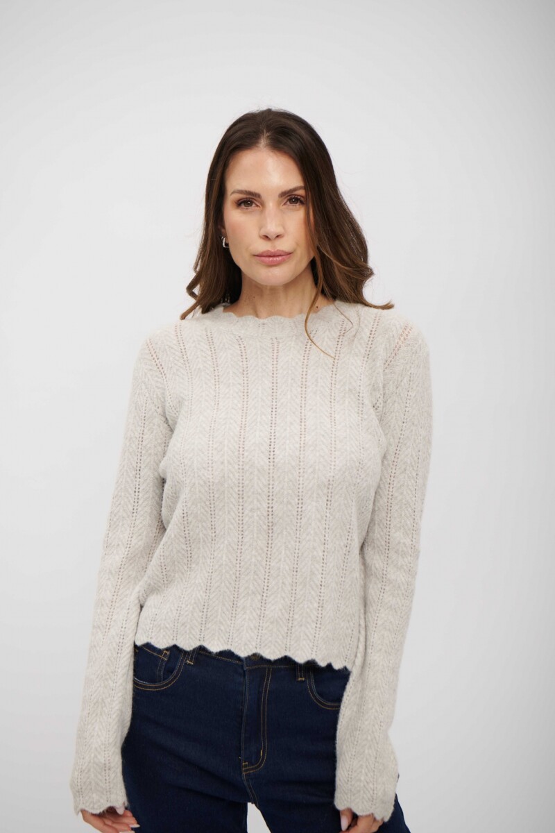 BUZO ELVA GRIS CLARO