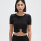 Tops Frilo Negro