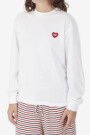 W' L/S HEART PATCH T-SHIRT Blanco