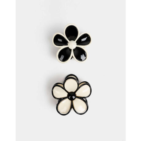 Broches Sets Flores Combinacion Bicolor