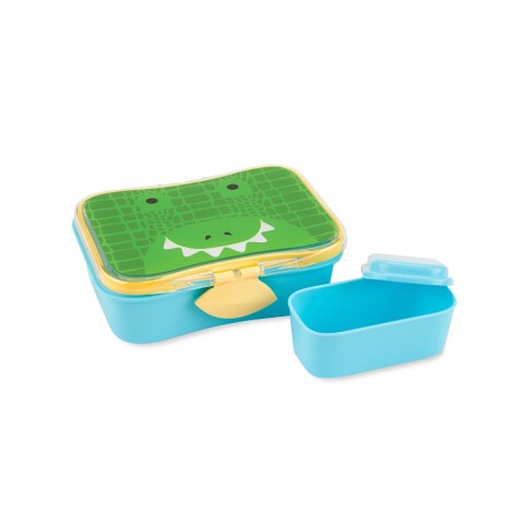 Tupper Contenedor lanchera para niños 2 en 1 Cocodrilo