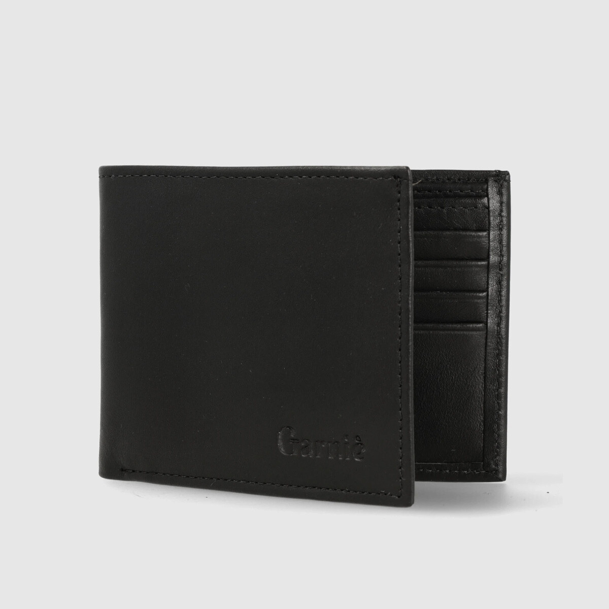 Billetera de Cuero Garnié Boston - Negro 