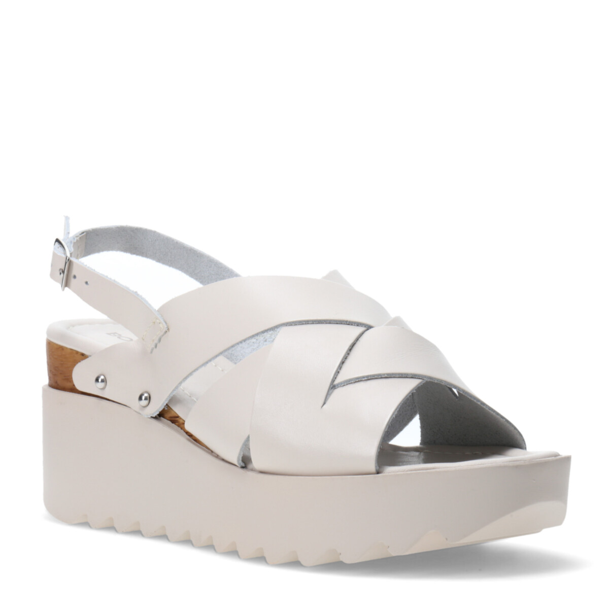 Sandalia de Mujer Bottero c/hebilla Bottero - Blanco Hueso 