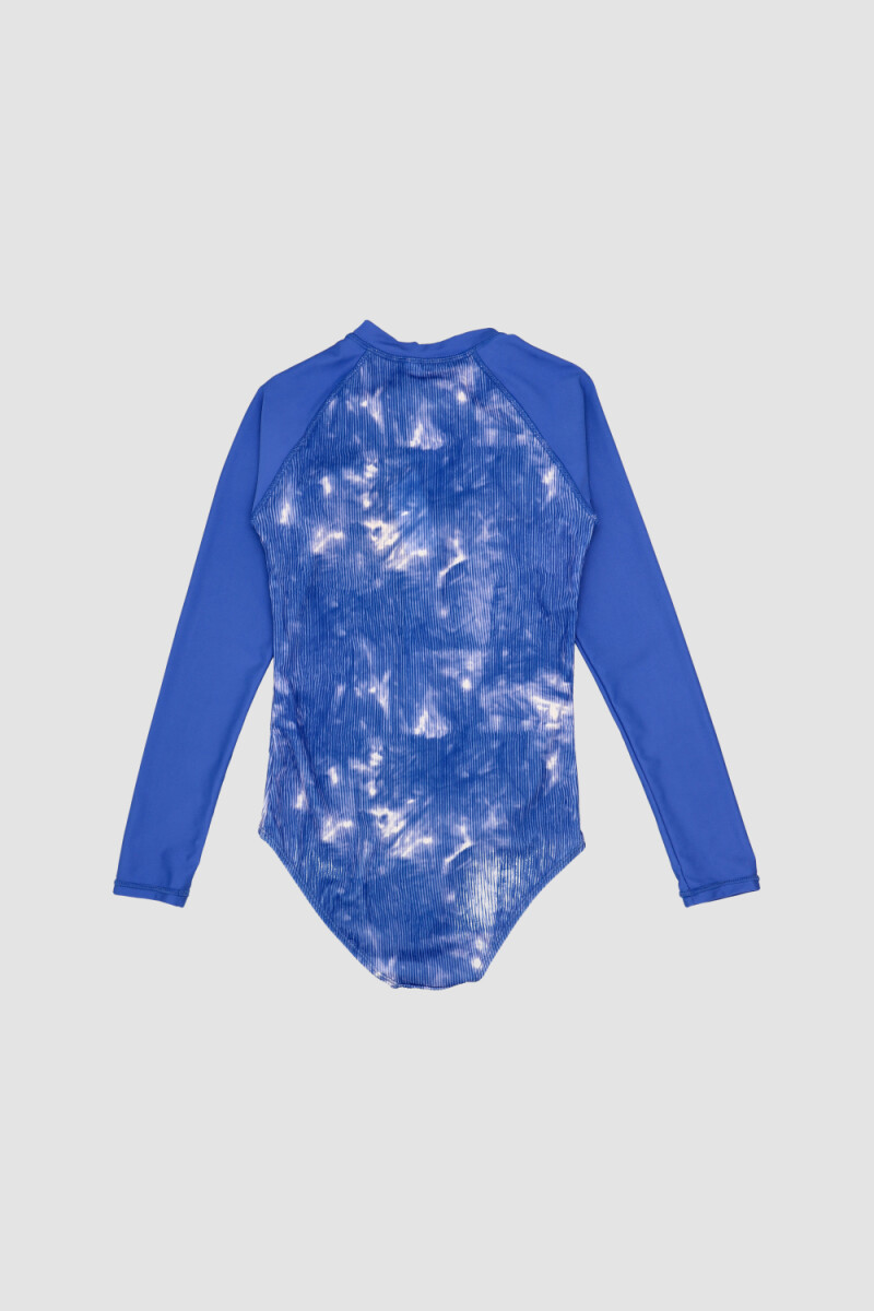 Manga larga surf bingo 2-16a Batik azul