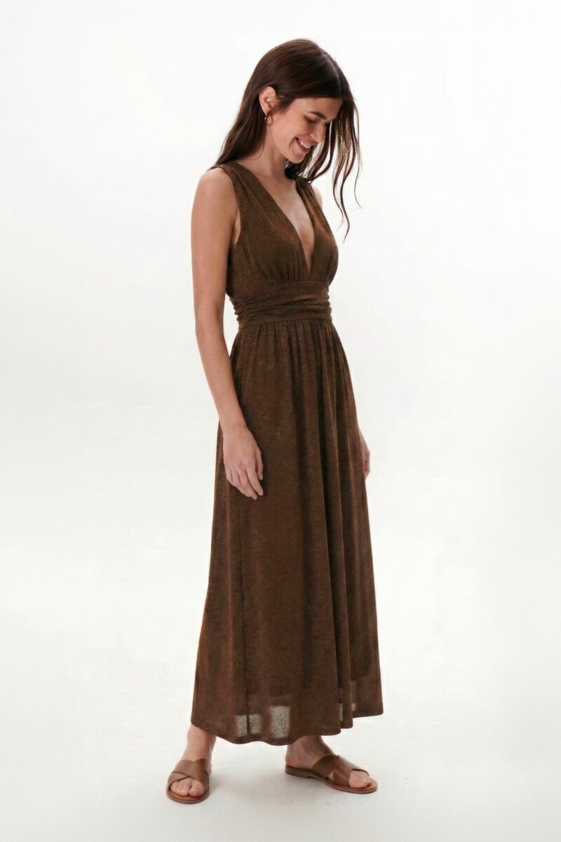 VESTIDO SHINY CHOCOLATE