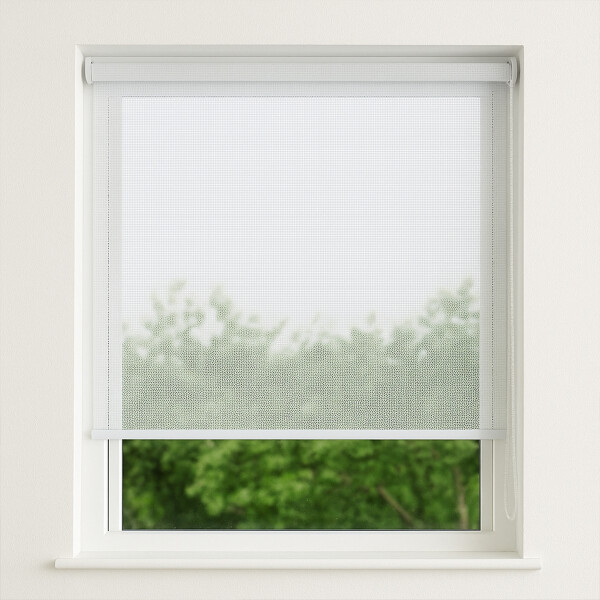 Cortina Screen Pvc Roller Tela Microperforada 1.00x2.00m Blanco