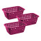 Set x3 Cesto mediano 3 lts VIOLETA