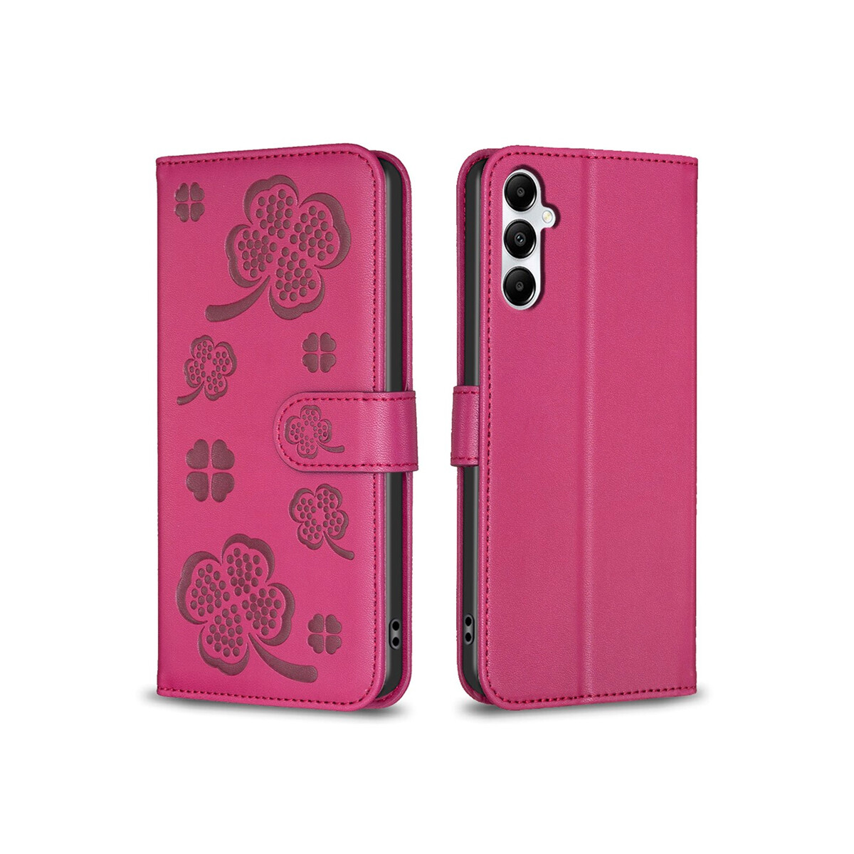 Flip cover para Samsung Galaxy A16 diseño trébol púrpura 