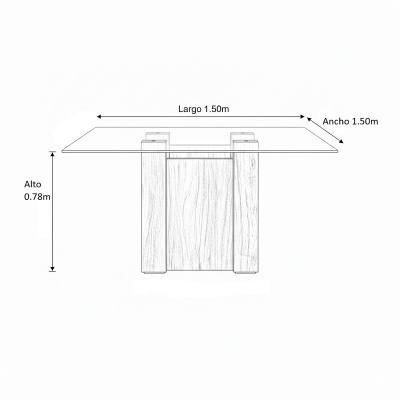 JUEGO COMEDOR SOCHI/8 - CREMA 305540 (CD) Unica