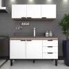 Mueble bajo mesada cocina con aéreo blanco Mueble Bajo Mesada Cocina Con Aéreo Blanco