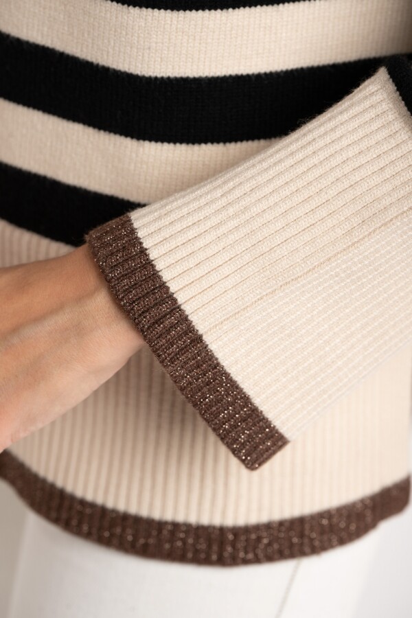 Sweater Rayado Negro