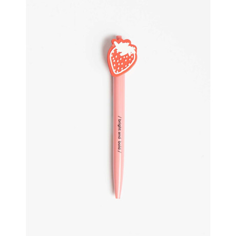 Lapicera Topper Frutilla Combinacion Bicolor